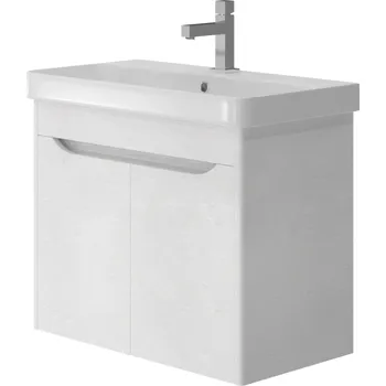 Koupelnový nábytek Lavedo Livorno Structure White 70 koupelnová skříňka s umyvadlem, LVR-70STRUCTURE