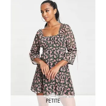 Dámské šaty MISS SELFRIDGE ŠIFONOVÉ ŠATY SE VZOREM KVĚTIN (36)