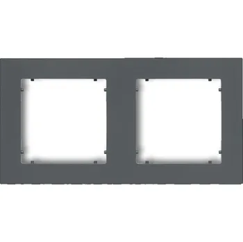 vypínač Dvojitý Rámeček Karlik šedý