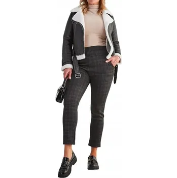 Dámské legíny DAMA-261 ČERNÉ DÁMSKÉ ZATEPLENÉ TREGINSY 2XL/3XL