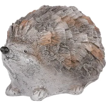 Ježek - polyresinová figurka, imitace kamene Barva: šedá