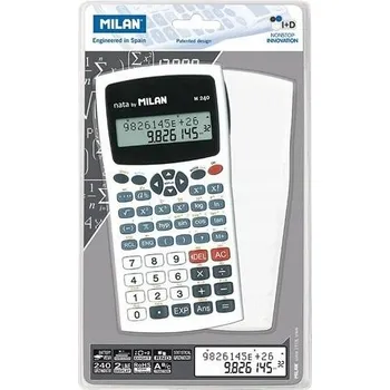 Kalkulačka Vědecká kalkulačka Milan s 240 funkcemi, bílá