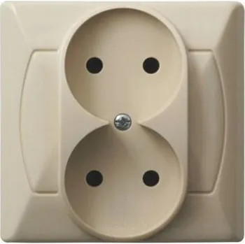 Elektrická zásuvka Ospel béžová nástěnná Elektrická Zásuvka