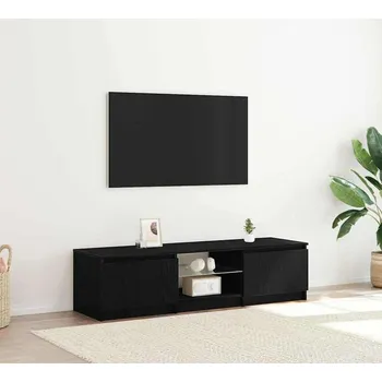 Televizní stolek vidaXL Televizní skříň Černý dub 140 x 38,5 x 36 cm kompozitní dřevo [862563]