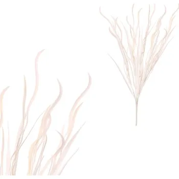 umělá květina Umělý trs vlnité trávy měděné barvy - trvanlivá dekorace pro každou příležitost Barva: bílá