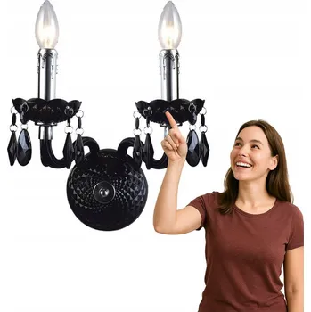 Nástěnné svítidlo Nástěnné svítidlo Italux černé E14 40 W