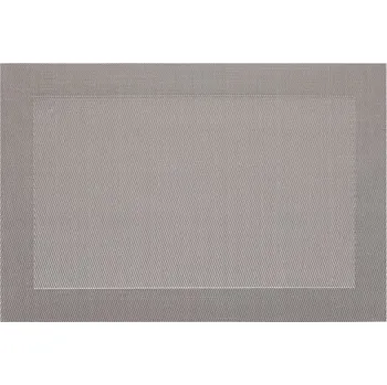 prostírání Prostírání plastové - stříbrné, 45 x 30 cm Barva: Stříbrná