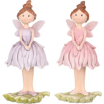 Víla v sukni - polyresin, mix 2 barev, cena za 1 ks Barva: Vícebarevná
