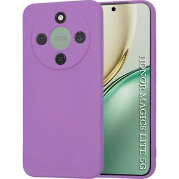 Pouzdro na mobilní telefon Techsuit - SoftFlex - Honor Magic8 Lite - fialová
