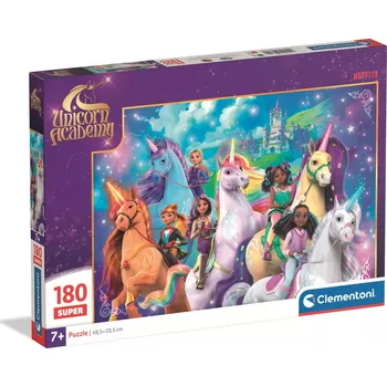 Puzzle CLEMENTONI Puzzle Jednorožčí akademie 180 dílků