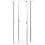 Vevor Stojany na květiny 10 ks, výška 50 cm, akrylátové válcové a kostkové