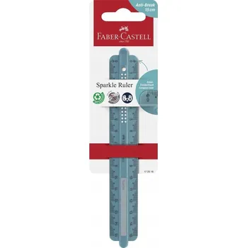 pravítka FABER-CASTELL Nerozbitné ohebné školní pravítko s jménem Sparkle 15 cm