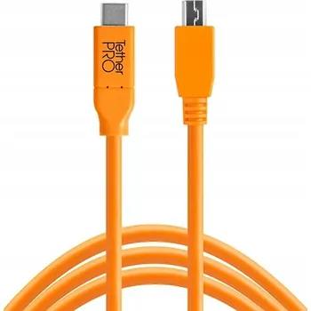 Datový kabel USB kabel Tether Tools CUC2515-ORG USB-C - microUSB, délka 4,60 m