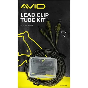 3ks - Koncová Montáž Avid Carp Lead Clip Tube Kit