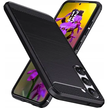 Pouzdro na mobilní telefon Zadní Kryt RCBR pro Samsung Galaxy S23 plus CARBON CASE černý