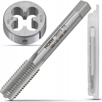 Závitořezný nástroj RUČNÍ ZÁVITNÍK M9 DIN-352/1P + ZÁVITOVÉ OČKO M9x1.25 SADA ZÁVITNÍKŮ