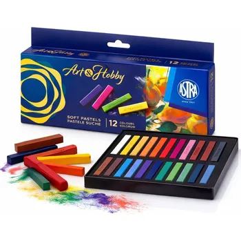 Art&Hobby ASTRA Prestige, Suchý pastel hranatý 12ks, 323120001