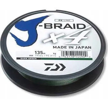 Daiwa J-BRAID X4 Šňůra 0,1 mm x 135 m