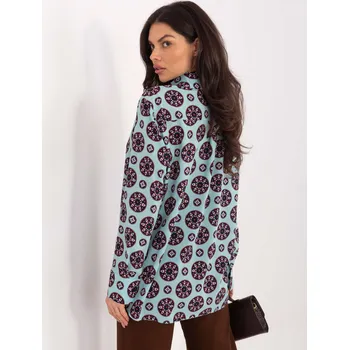 Dámská košile Dámské košile LK-KS-510190.20P LAKERTA Barva: Zelená, Velikost: XL/2XL