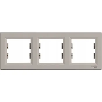 Trojitý Rámeček Schneider Electric hnědý