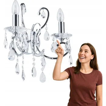 Nástěnné svítidlo Nástěnné svítidlo Italux stříbrné E14 40 W