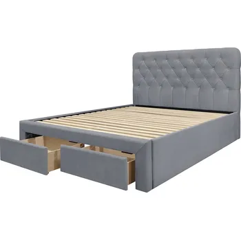 Postel Postel Marisol 160 - Halmar Šedá 167x118 cm