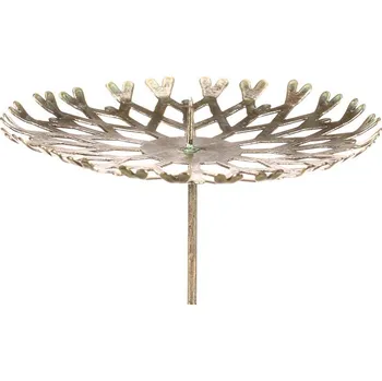 Svícen Zlatý antik kovový bodec na svíčku - větší, praktický design Barva: Zlatá