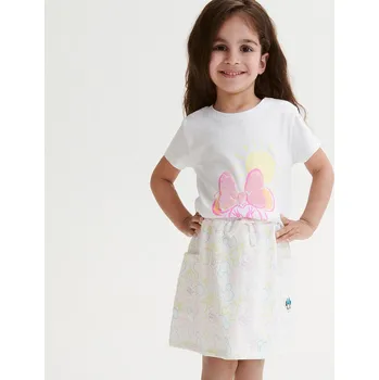 Dívčí šaty Reserved - Žerzejová sukně Disney - krémová - 5029S-01X - 5029S-01X-86