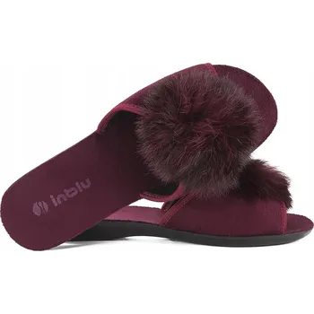 Dámské pantofle INBLU NP-6V DOMÁCÍ PANTOFLE PANTOFLE SANDÁLE NAZOUVÁKY s bambule 37