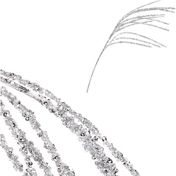 umělá květina Větev umělá - se třpytkami, barva stříbrná Barva: Stříbrná