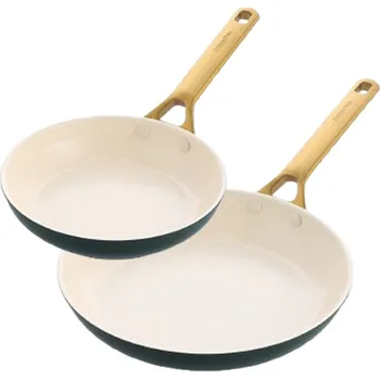 GreenPan Sada 2 nepřilnavých keramických pánví Padova 20 + 26 cm, tmavě zelená CC008815-001