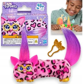 plyšák Furby DJ Furblets Kitt-Ee-Luv natahovací plyšová hračka G1785 Furbiś