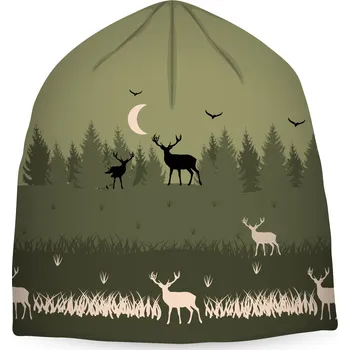 Čepice Čepice Jelen v lese tenká