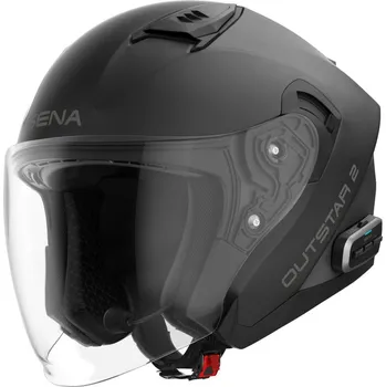 Auto-moto Mesh přilba s headsetem Outstar 2, SENA (matná černá) (Velikost: 2XL)