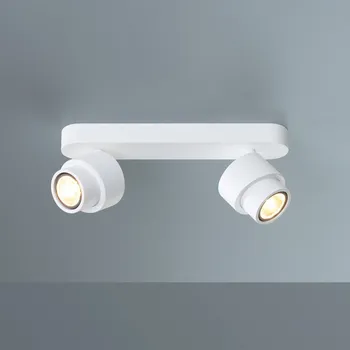 Lampička Escale LED bodovka BRUSH, bílý, 30 cm, 2-křídlový, kovový, stmívatelné, 2 700 K bílá 2 x 10 W LED - Doprava zdarma