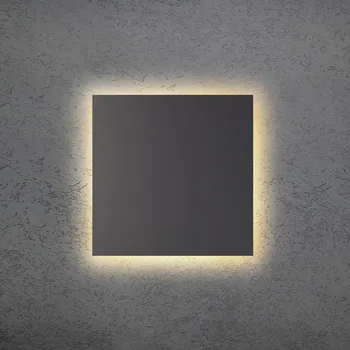 Lampička Escale LED nástěnné světlo BLADE Q, antracitová, 34 x 34 cm, kov, stmívatelné LED 18 W celkem - Doprava zdarma