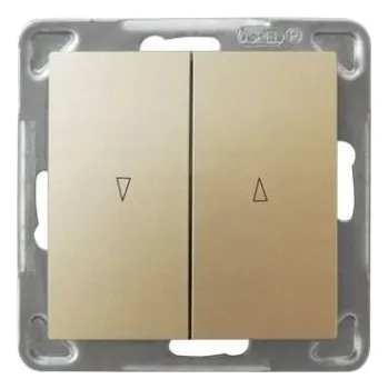 vypínač Žaluziový vypínač pod omítku Ospel zlatý ŁP-7Y/m/28