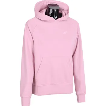 Dámská mikina 4F ZATEPLENÁ DÁMSKÁ BAVLNĚNÁ MIKINA KLOKANKA S KAPUCÍ / vel XXL