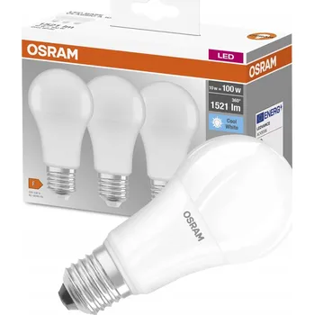 Žárovka 3x LED žárovka E27 A60 13W = 100W 1521lm 4000K neutrální 360° OSRAM