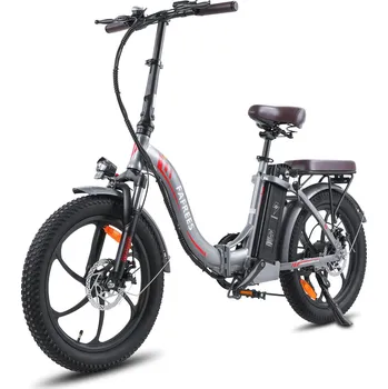 Skládací kolo FAFREES Elektrické městské kolo Fafrees F20 Pro 250W motor 36V 18Ah baterie ŠEDÁ 2025