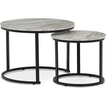 Obývací stěna Konferenční stolek 70x70x51cm, mdf, divoký dub, CT-X7122 OAK Barva: bílá