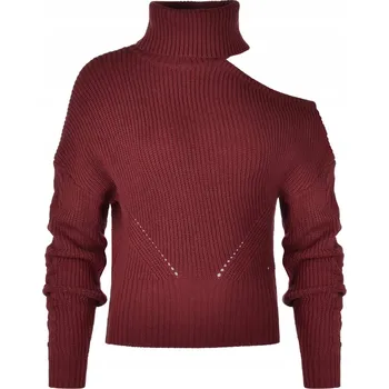 Dámský svetr Guess dámský svetr červený klasický ke kyčlím velikost XL