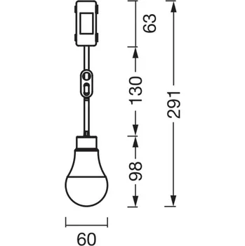 Lampička OSRAM LED svítidlo A75 10W 840 1055 lm připojovací krabička, 3 balení