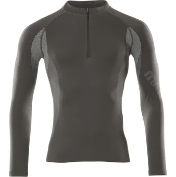 Pánské tričko MASCOT® Funkční triko s dlouhým rukávem Tmavě antracitová Velikost: XS