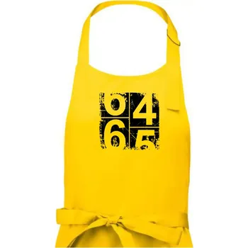 Kuchyňská zástěra Tachometr 65 - Dámská zástěra na vaření - Univerzální velikost ( Žlutá )