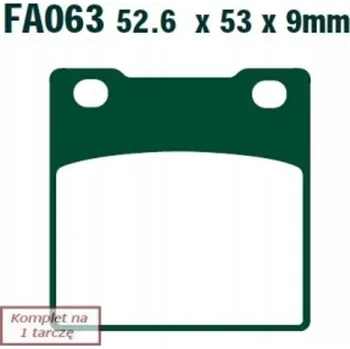 Brzdová destička Brzdové destičky EBC FA063V