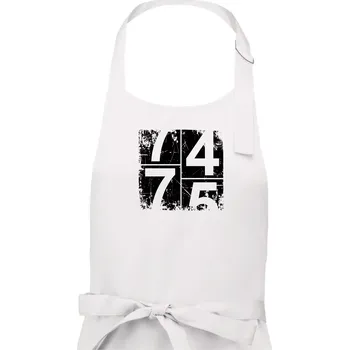 Kuchyňská zástěra Tachometr 75 - Pánská zástěra na vaření - Univerzální velikost ( Bílá )