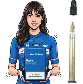 Duše na kolo Duše na kolo 700x20c Vee Rubber Presta 48mm 28x1.00 27x1.00 20-622