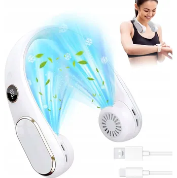 Domácí ventilátor Stolní ventilátor Bedee s LED displejem, chladicí ventilátor, bílý