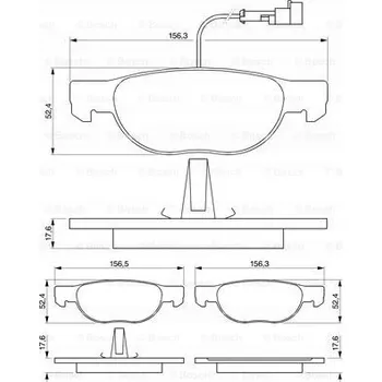 Brzdová destička Bosch 0 986 424 362 Sada brzdových destiček, kotoučové brzdy